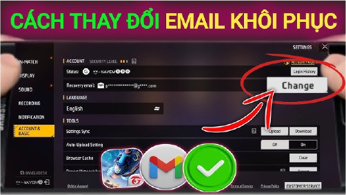 Hướng dẫn Thay đổi Gò email khôi phục