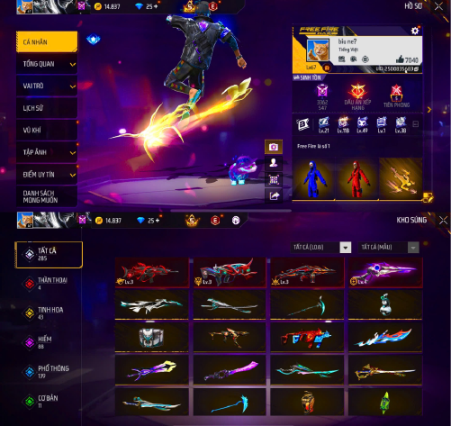 Tài khoản Free Fire Pro Max #FFPM20