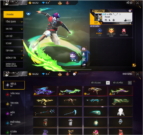 Tài khoản Free Fire Xịn Xò #FFXX33