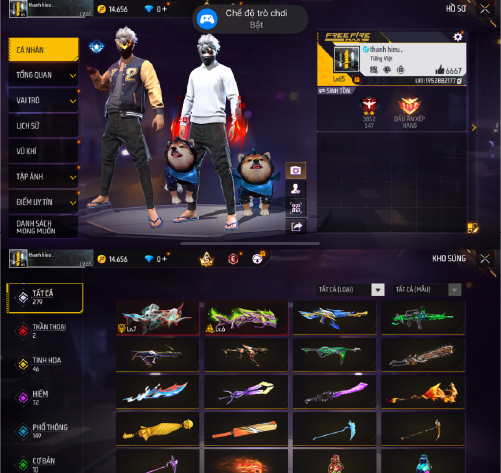 Tài khoản Free Fire VIP Pro #FFVP39