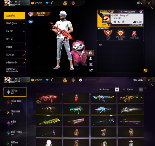 Tài khoản Free Fire VIP Pro #FFVP40