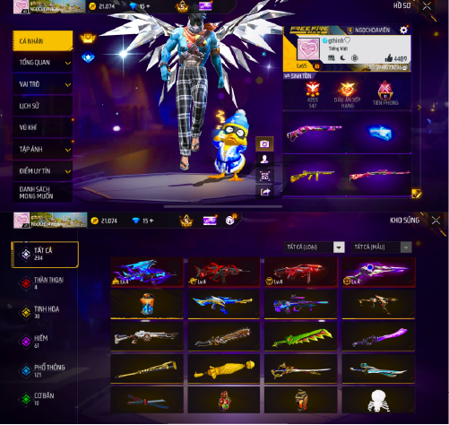 Tài khoản Free Fire 1M 2M #FF1M2M78