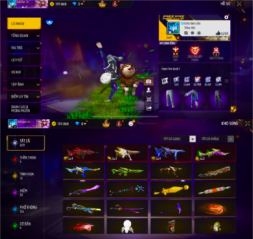 Tài khoản Free Fire 10M 20M #FF10M20M106