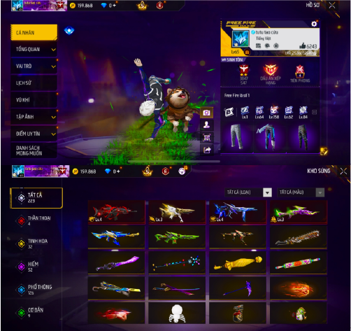 Tài khoản Free Fire Siêu Phẩm #FFSP119